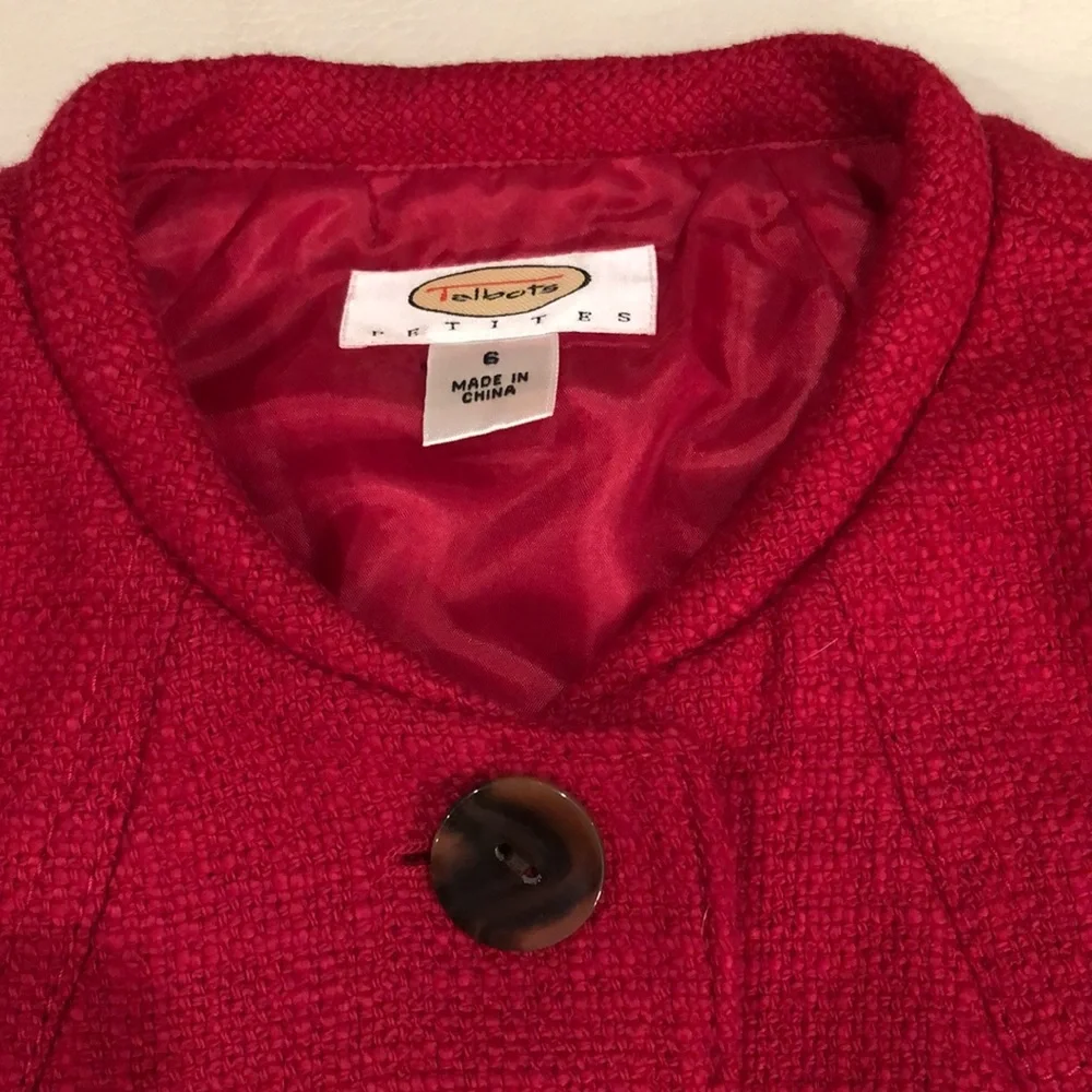 Talbots red blazer - Picture 3 of 9
